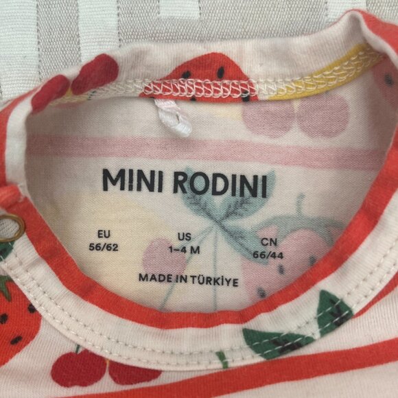 Mini Rodini Fruits Long Sleeve Bodysuit - Picture 3 of 4
